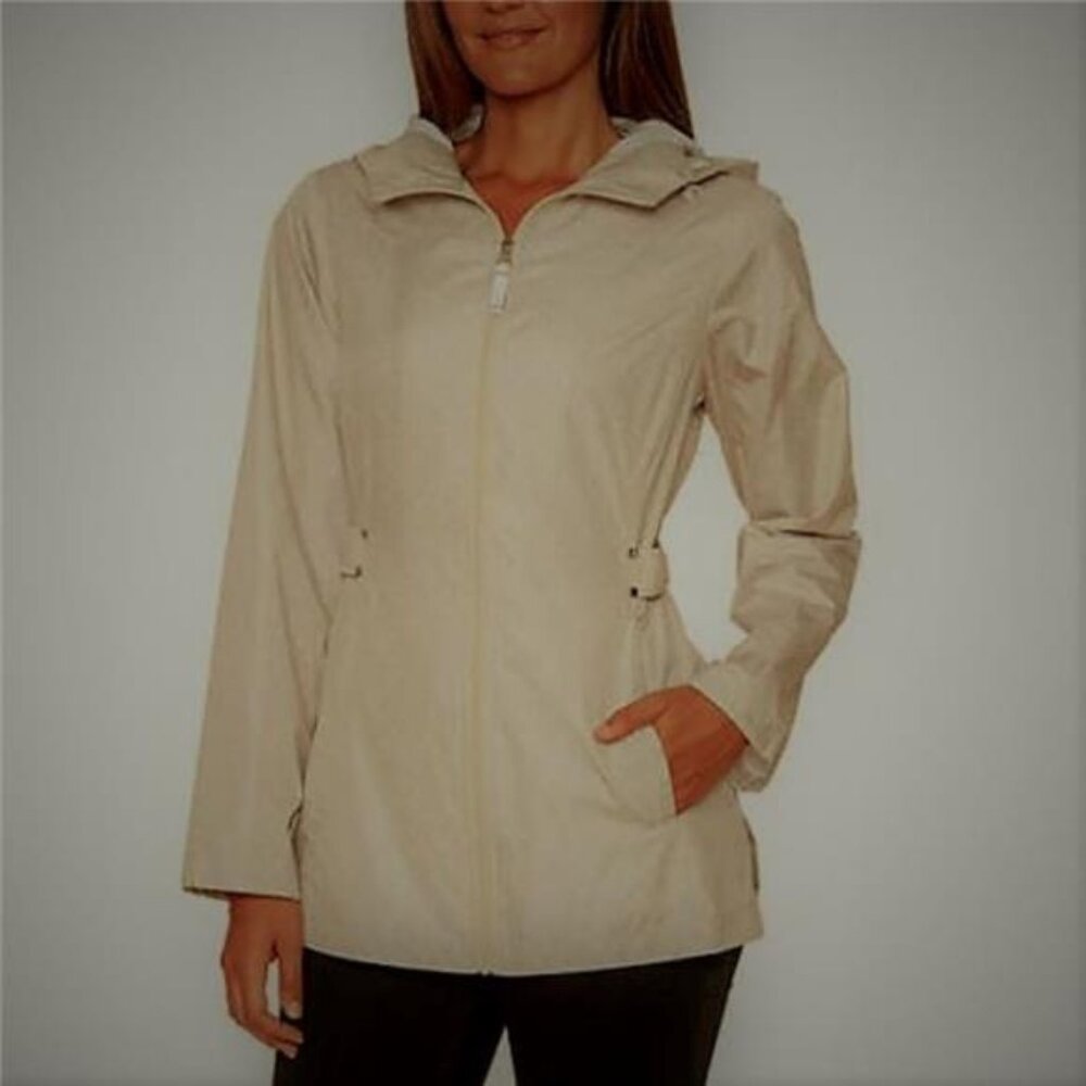 Jones New York Ladies' Lightweight Parka (Sand Dott, Small)